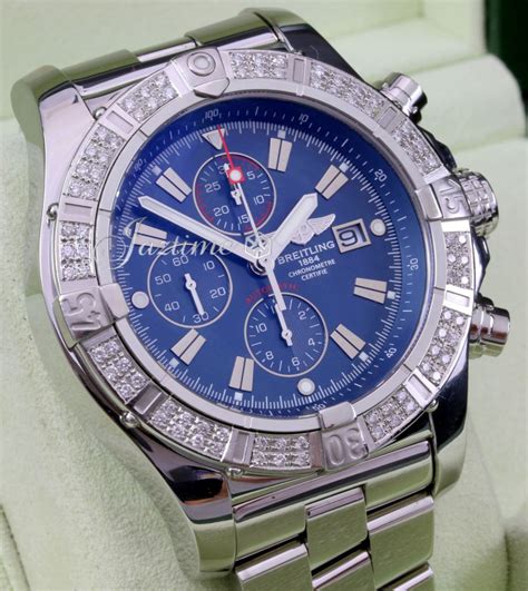 breitling super avenger 48mm a13370|breitling a13370 diamond bezel.